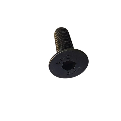 Tête de sortie hexagonale de qualité professionnelle vis à capuche tête plate contre-fondue tête noire oxyde fil complet