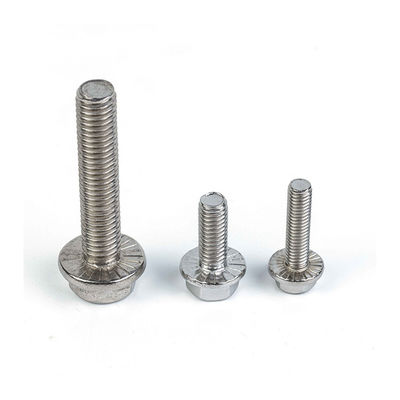 Boulons de flange hexagonale en acier inoxydable Gb5789 vis à fleurs dentaires avec norme GB