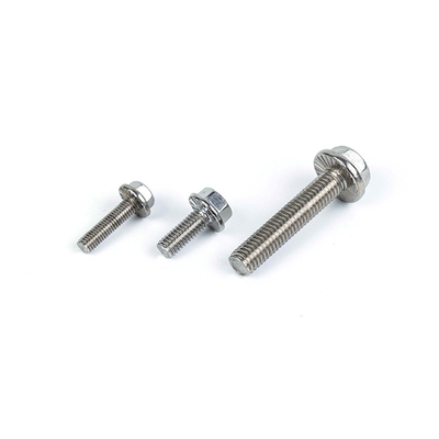 Flanche en acier inoxydable 304 Boulon hexagonal avec tête hexagonale externe M5 M6 M8 M10 M12