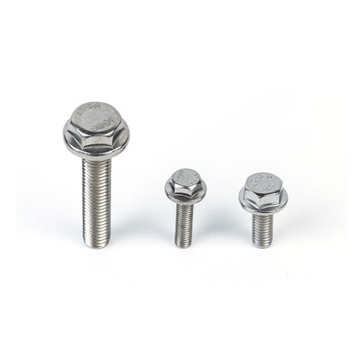 Flanche en acier inoxydable 304 Boulon hexagonal avec tête hexagonale externe M5 M6 M8 M10 M12