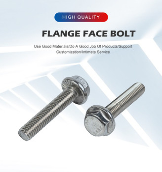 L'acier inoxydable M4 M6 M8 M10 M12 DIN6921 de classe 4.8.8.8 10.9 12.9 Boulonnage de tête de bride hexagonale
