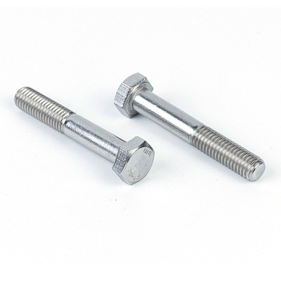 Écrans en acier inoxydable finition simple DIN 931 boulons de tête hexagonale à prix abordable