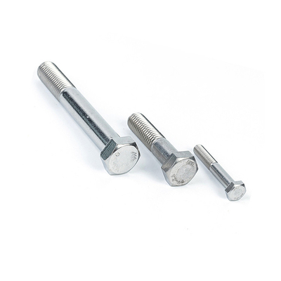 Écrans en acier inoxydable finition simple DIN 931 boulons de tête hexagonale à prix abordable