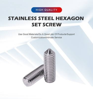 Conception Hexagon Socket Allen Drive Grub Ensemble de vis Finition simple Grade de résistance de niveau A