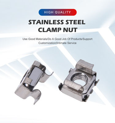Connexion M4-M16 en acier inoxydable personnalisé 304 Carré Noix de cage avec autre finition