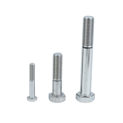 Finition simple OEM boulons à tête hexagonale pour pièces de machines en acier au carbone