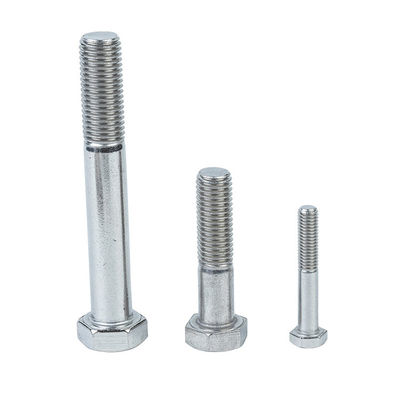 DIN931 en acier inoxydable 304 316 boulons à tête hexagonale à demi-fil pour l'industrie automobile