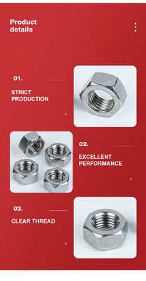 DIN931 en acier inoxydable 304 316 boulons à tête hexagonale à demi-fil pour l'industrie automobile