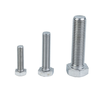 Boulons à tête hexagonale en acier inoxydable standard GB pour le traitement des métaux personnalisés OEM DIN933