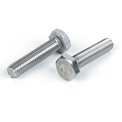 Boulons à tête hexagonale en acier inoxydable standard GB pour le traitement des métaux personnalisés OEM DIN933