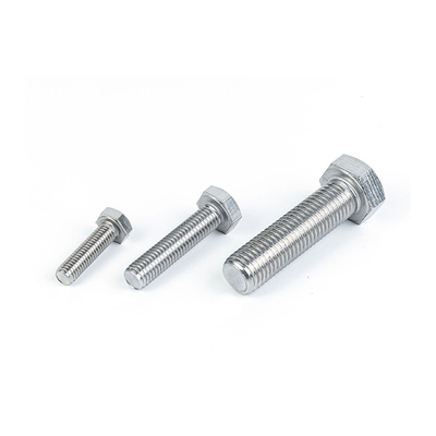 Boulons à tête hexagonale en acier inoxydable standard GB pour le traitement des métaux personnalisés OEM DIN933