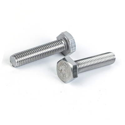 Boulons à tête hexagonale en acier inoxydable standard GB pour le traitement des métaux personnalisés OEM DIN933
