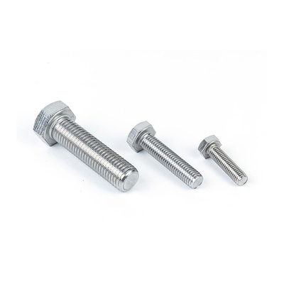 Boulons hexagénaires en acier inoxydable standard GB avec fil complet d'acier au carbone de qualité 8.8