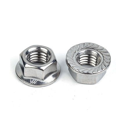 Noix de flange hexagonale en acier inoxydable DIN à 100% contrôlée avec dentelle sur mesure