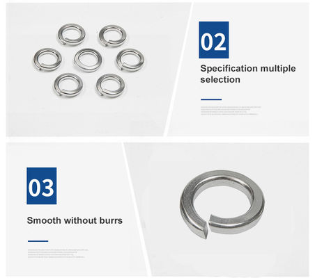 Rings de mousse en acier à ressort personnalisés Laveuse à mousse mince en acier inoxydable SS304 Standard DIN