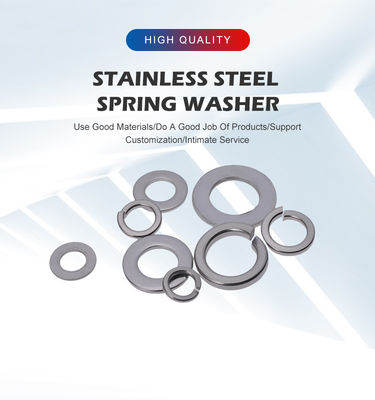 Laveuse métrique à ressort hélicoïdale à anneaux séparés à verrouillage de laveuse à ressort DIN Standard Plain Finish