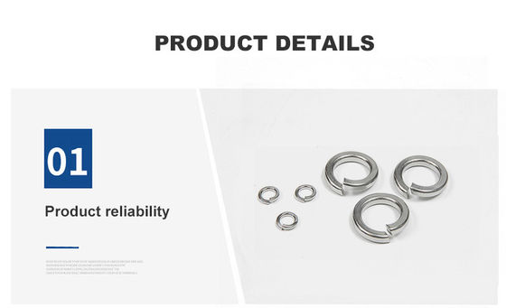 Laveuse métrique à ressort hélicoïdale à anneaux séparés à verrouillage de laveuse à ressort DIN Standard Plain Finish