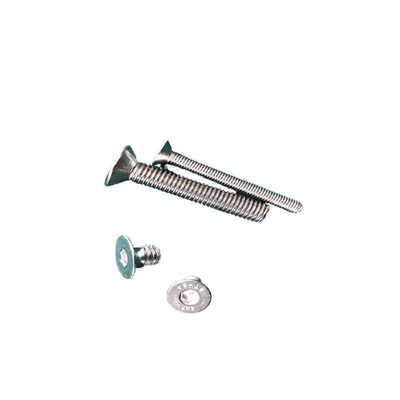 Tête plate 304 Produits de ferraille en acier inoxydable Fasteners M2M2.5M3M4M5M6 Vis courte basse
