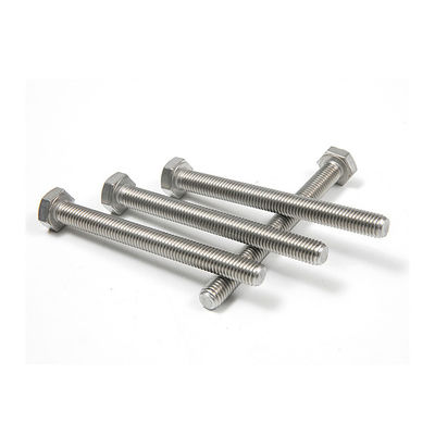 DIN933 Boulons hexagonaux en acier inoxydable avec finition lisse et DIN standard