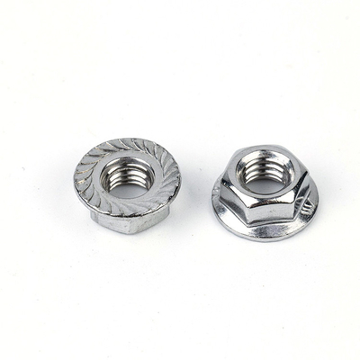 304 en acier inoxydable M5 M8 M10 M12 écrous de flange hexagonale à fermeture en nylon pour la norme DIN6923