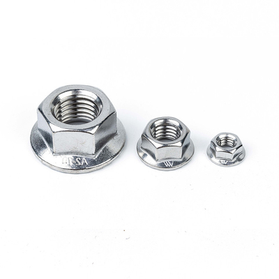 DIN6923 Tête hexagonale en acier inoxydable, écrousée, serrure, écrousée, écrousée pour produits