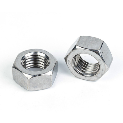 Standard Autre OEM personnalisé Noix hexagonale Noix rhombus DIN934 en acier inoxydable Couleur argentée