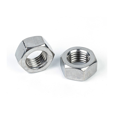 Standard Autre OEM personnalisé Noix hexagonale Noix rhombus DIN934 en acier inoxydable Couleur argentée