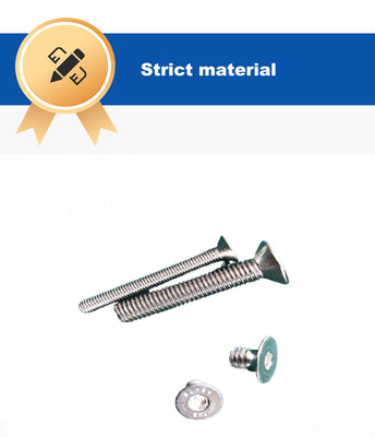 Des vis personnalisées de finition simple DIN7991 en aluminium Countersunk Hex Drive Tête plate M3 * 16 Socket Hex DIN 7991