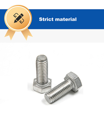 Finition simple M3 M4 M6 M8 304 boulon hexagonal extérieur en acier inoxydable pour l'industrie