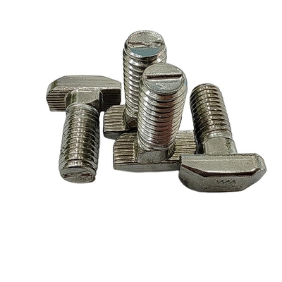 304 boulons de chaîne en acier inoxydable T Industrie M6/M8 T Boulons de tête pour profilés en aluminium