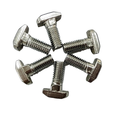 304 boulons de chaîne en acier inoxydable T Industrie M6/M8 T Boulons de tête pour profilés en aluminium