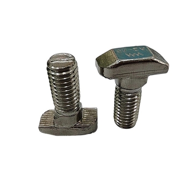 304 boulons de chaîne en acier inoxydable T Industrie M6/M8 T Boulons de tête pour profilés en aluminium