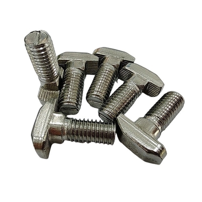 Finition simple T fente boulon vis écroutée M5 M6 M8 M10 T acier au carbone acier inoxydable