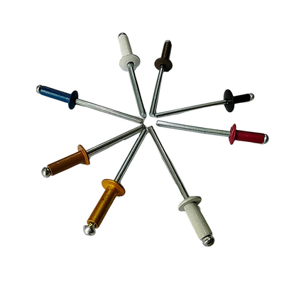 Rivets à tête ouverte multicolores écologiques pour les applications industrielles