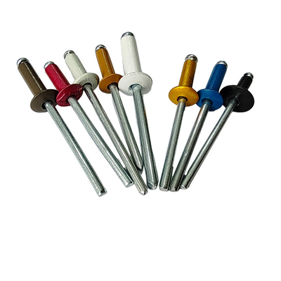 6-32mm DIN Standard écologique Rond tête Rivets Pop avec plusieurs options de couleur