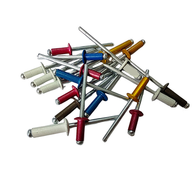 6-32mm DIN Standard écologique Rond tête Rivets Pop avec plusieurs options de couleur
