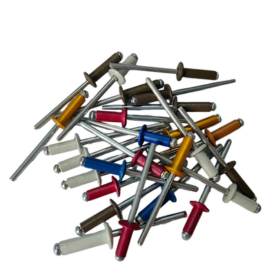 6-32mm DIN Standard écologique Rond tête Rivets Pop avec plusieurs options de couleur