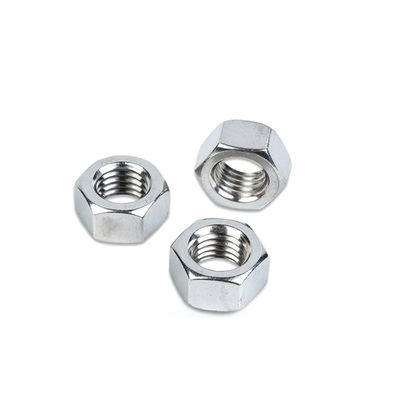 Noix d'acier inoxydable enduites de zinc de haute résistance pour vis et boulons en vrac sur mesure