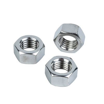 Noix d'acier inoxydable enduites de zinc de haute résistance pour vis et boulons en vrac sur mesure