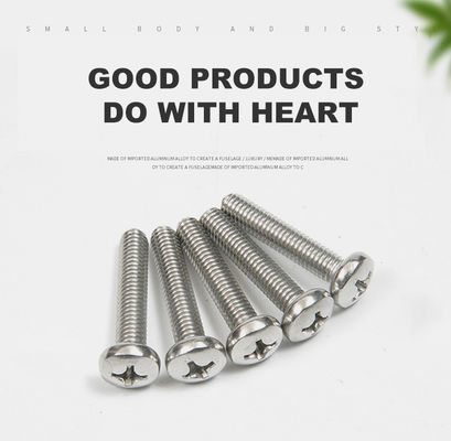 M2 M3 M4 M5 M6 M8 A2 304 d'acier inoxydable en croix de rétrécissement Phillips Pan tête de machine vis métrique