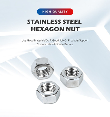 Acier inoxydable anti-corrosion standard 304 316 Noix hexagonale pour le commerce de détail