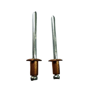 Rivets à tête ronde et ouverts en laiton polyvalent pour la marine industrielle et la construction