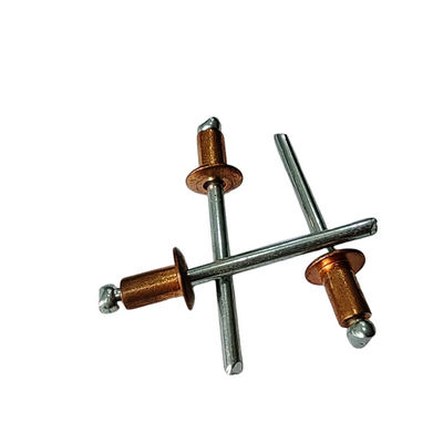 Rivets à tête ronde et ouverts en laiton polyvalent pour la marine industrielle et la construction