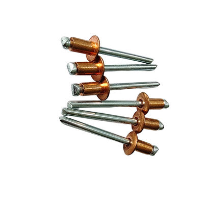 Rivets antivibration non recouverts en laiton à tête ronde pour les applications automobiles et industrielles maritimes