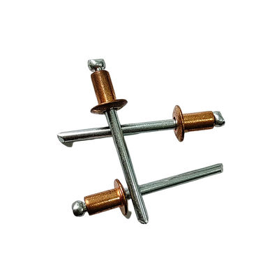 Rivets antivibration non recouverts en laiton à tête ronde pour les applications automobiles et industrielles maritimes