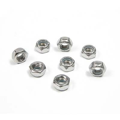 Industrie du pétrole et du gaz acier inoxydable Nylon Insert Lock Nut avec 304 finition résistante à la chaleur