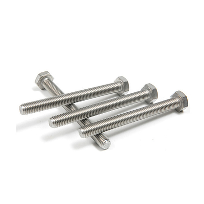 DIN933 Acier inoxydable 304 316 Boulons hexagonaux pour la construction