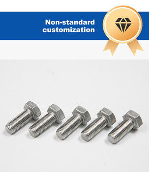 Boulons résistants à la corrosion de qualité 304 316 en acier inoxydable Boulons extérieurs hexagonaux