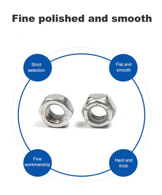 Noix de verrouillage en nylon d'acier inoxydable inspectée à 100% selon la norme DIN985 pour les applications lourdes