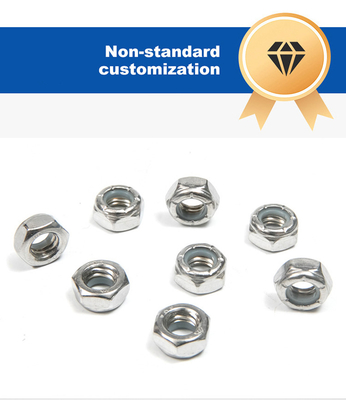 UNC en acier inoxydable fil fin hexagonale de nylon insert Noix de verrouillage 100% de contrôle et abordable